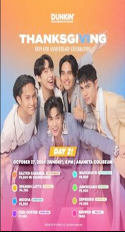 Dunkin’ Day 2: Thanksgiving, SB19 6th Anniversary Celebration 2024 (FanCam)